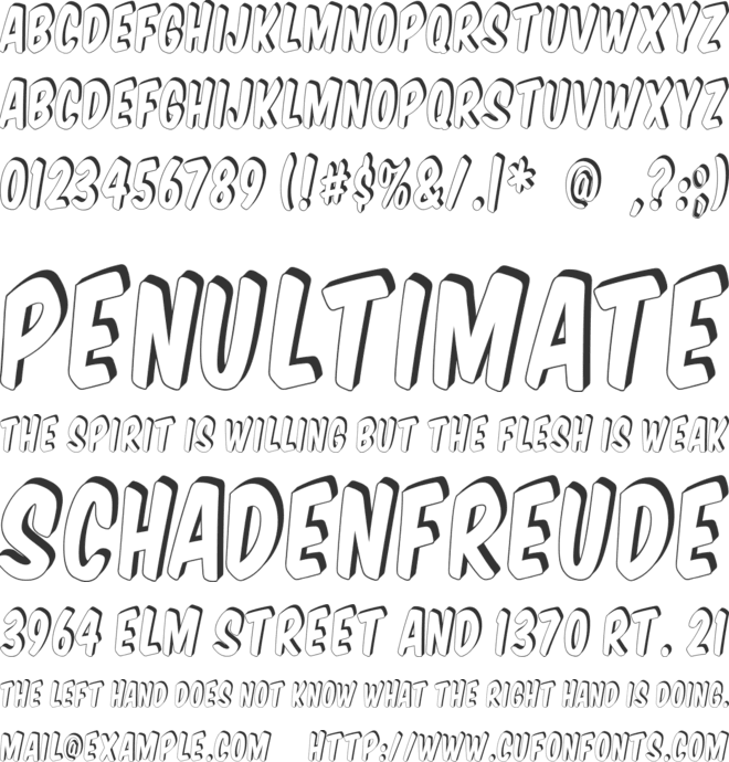 VTC Supermarket Sale font preview