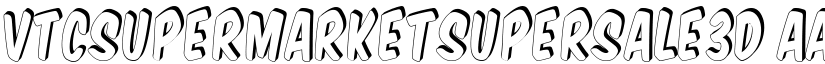VTCSuperMarketSuperSale3D font