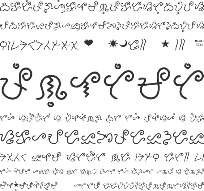Mutya_baybayin_font font preview