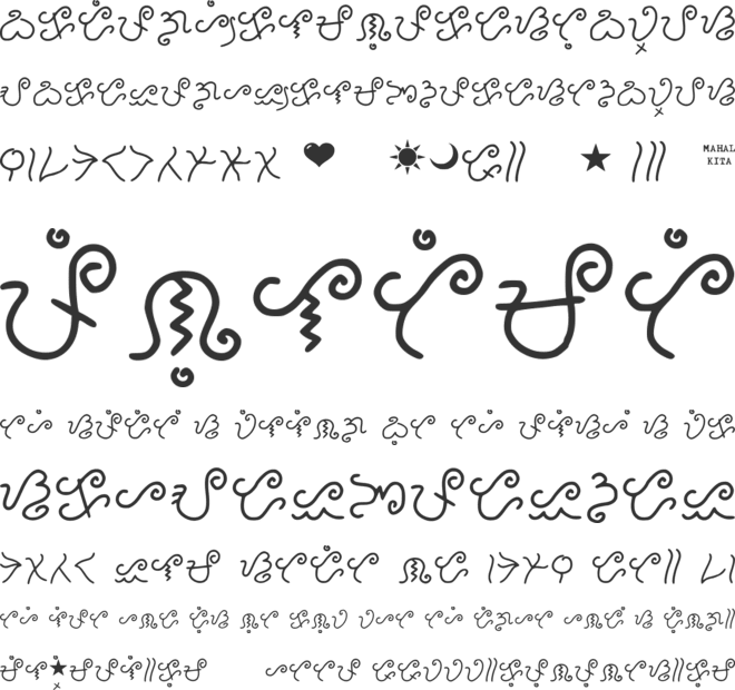 Mutya_baybayin_font font preview