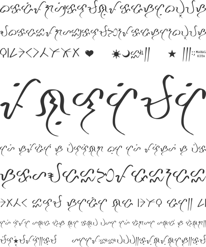 Mahiwaga_baybayin_font font preview