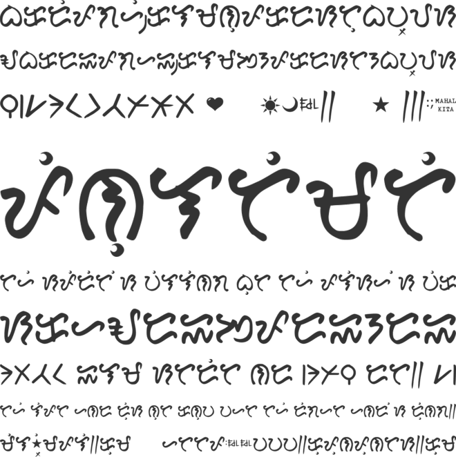 Hiraya_baybayin_font font preview