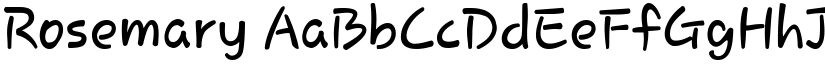 Rosemary font