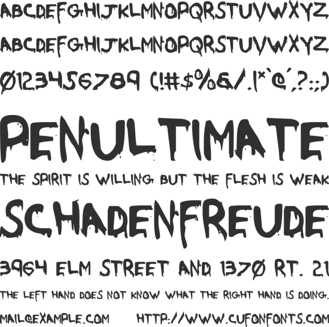 Were-Beast font preview
