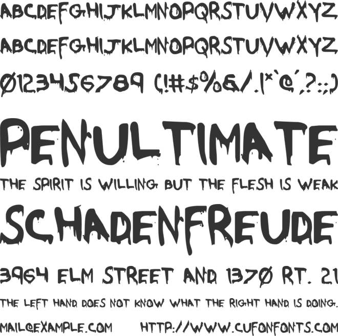 Were-Beast font preview