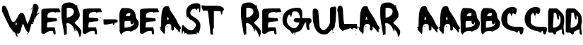 Were-Beast Regular font