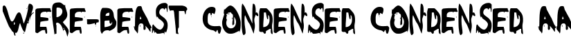 Were-Beast Condensed Condensed font