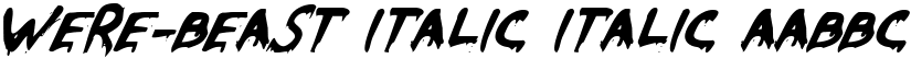 Were-Beast Italic Italic font