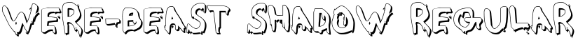 Were-Beast Shadow Regular font