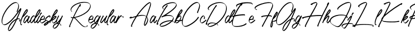 Gladiesky Regular font