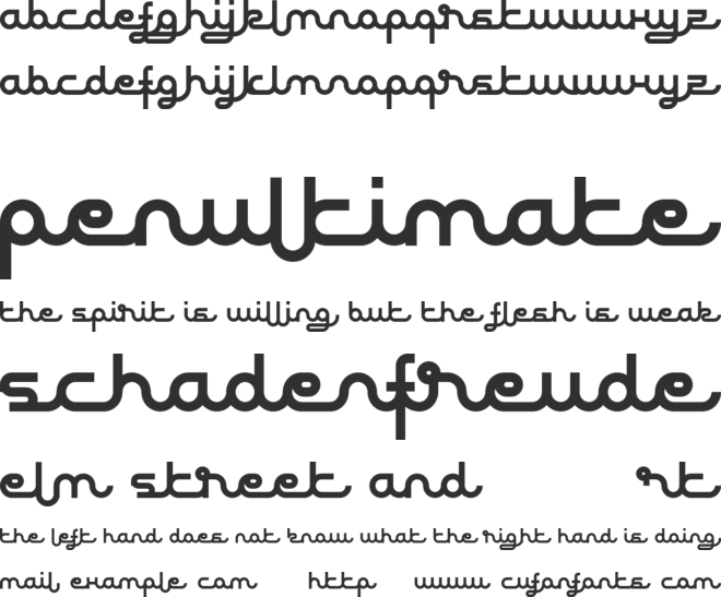 Silkshy font preview