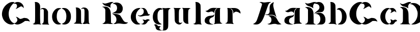 Chon Regular font