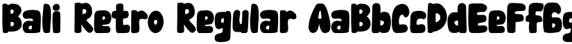 Bali Retro Regular font