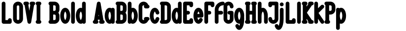 LOVI Bold font