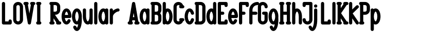 LOVI Regular font