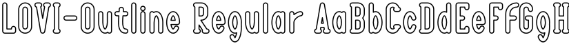 LOVI-Outline Regular font