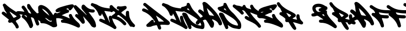 Phoenix Disaster Graffiti Regular font