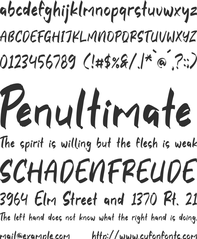 Catynburg Browling font preview