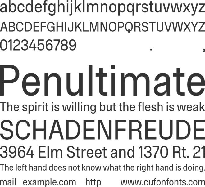 Onsite Condensed TRIAL font preview