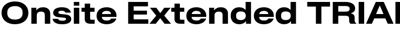 Onsite Extended TRIAL Bold font