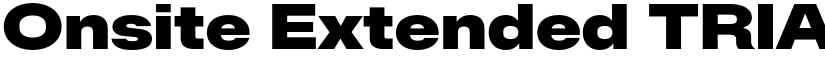 Onsite Extended TRIAL Extrabold font