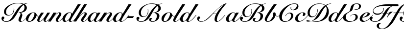 Roundhand-Bold font