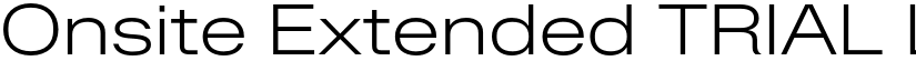 Onsite Extended TRIAL Light font