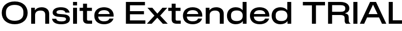 Onsite Extended TRIAL Medium font
