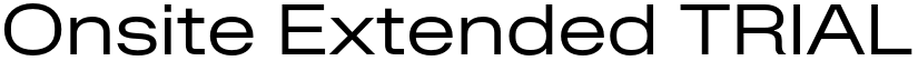 Onsite Extended TRIAL Regular font