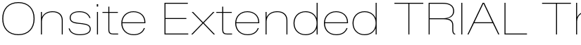 Onsite Extended TRIAL Thin font