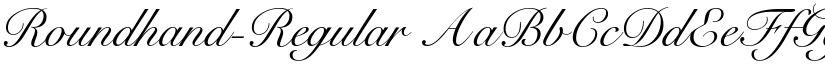 Roundhand-Regular font