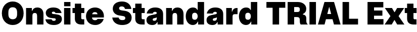 Onsite Standard TRIAL Extrabold font