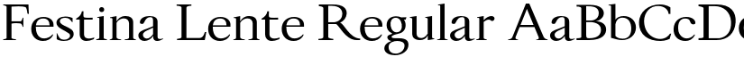 Festina Lente Regular font