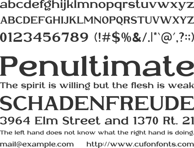 Reilova font preview