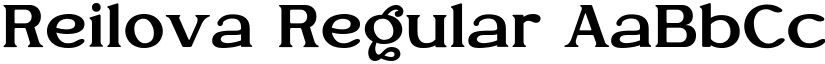 Reilova Regular font