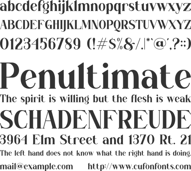 Borisna font preview