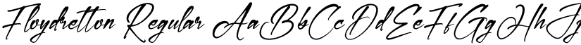 Floydretton Regular font