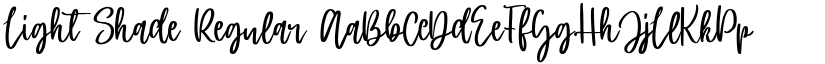 Light Shade Regular font
