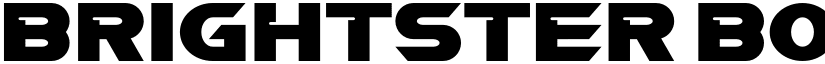 BRIGHTSTER Bold font
