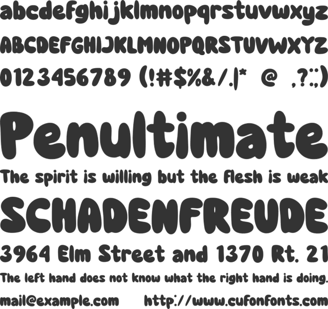 Kind Kids font preview