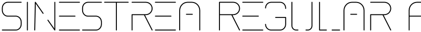 Sinestrea Regular font