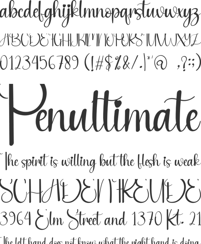 Winter Pastel font preview