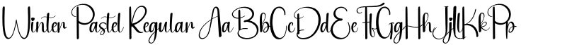 Winter Pastel Regular font