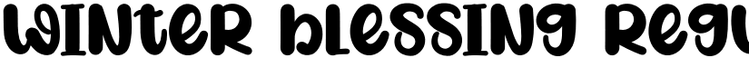 Winter Blessing Regular font