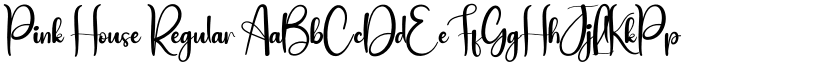 Pink House Regular font