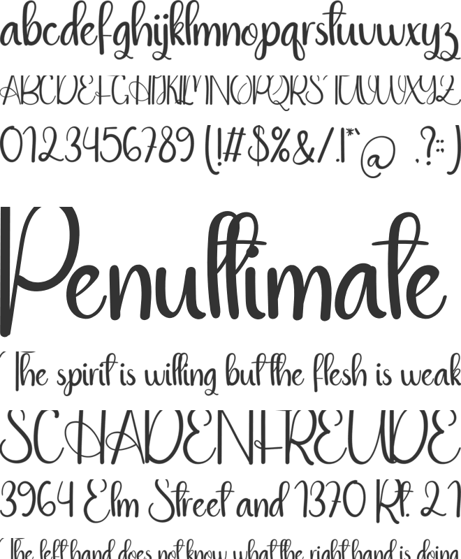 Pastel Cake font preview