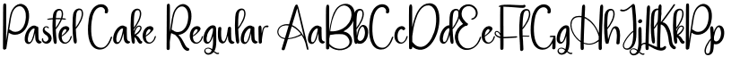 Pastel Cake Regular font
