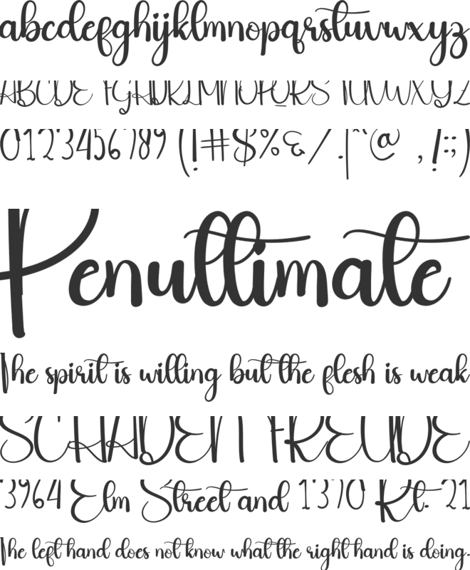 Happy Marriage font preview