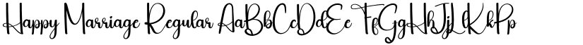 Happy Marriage Regular font