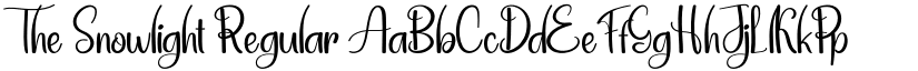 The Snowlight font download